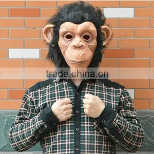 Animal Cosplay Monkey Mask Scary Adult Latex Mask Halloween Party Mask thumbnail-1