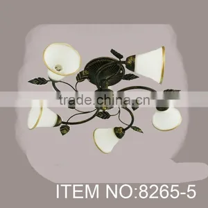 Beige and Yellowish Flower 3 Lampholders Chandelier Pendant thumbnail-3