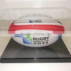Custom Acrylic Basket Display Perspex Ball Case Clear Lucite Basket Ball Box With LED Ligtht thumbnail-5