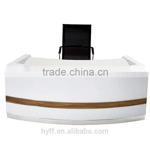 the Latest Glass Reception Table Design HYF-24 thumbnail-1