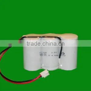 High Temperature +70 Degree 3.6v D Type 4.0ah Emergency Light Nicad Batteries thumbnail-1