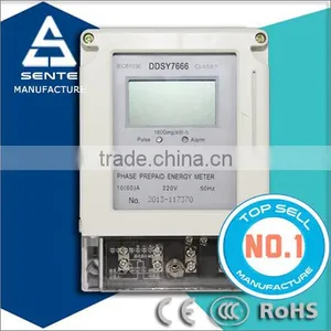 Single Phase Meter Digital DDSY7666 Phase Smart Prepaid Energy Meter Digital Meter Reverse thumbnail-1