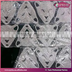 3mm Metal Aluminum Base Diamante Mesh Roll Hotfix Rhinestone Sheet Wholesale thumbnail-3