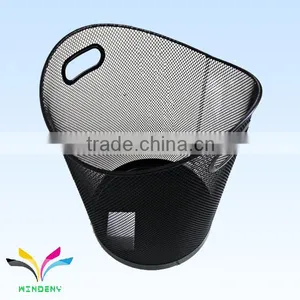 Hot Selling Low MOQ Metal Mesh Advertising Trash Can for Household thumbnail-1