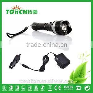 High Power Flashlight Recargable 3 Modes XPE LED Flashlight Emergency Zoomable Flashlight 1*18650/3*AAA Battery for Camping thumbnail-4