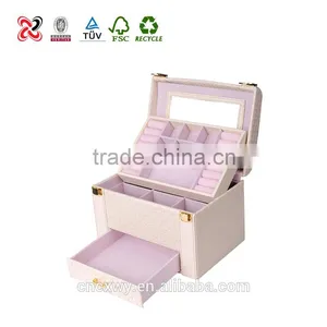 Wholesale Custom Logo Luxury Leather Jewelry Box thumbnail-2