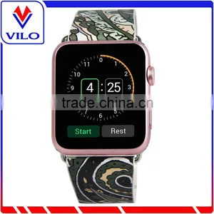 38mm/42mm Leather Wristband for Apple Watch Band Strap With Adapter thumbnail-3