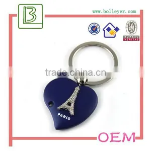 Heart Shape Eiffel Tower Metal Keychain thumbnail-1