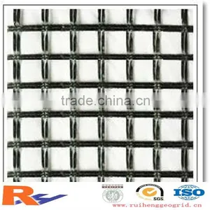 Mesh12.5x12.5mm,80--30KN/m,3.95mx100m,Fiberglass Geogrid thumbnail-1