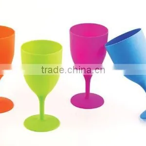 PLASTIC WINE GLASS, COLOFUL WINE CUP thumbnail-1