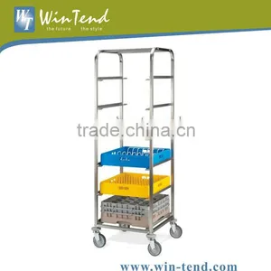 Stainless Steel Dishwasher Rack Trolley thumbnail-1