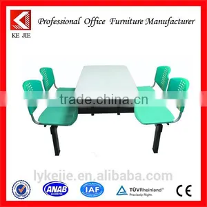 Round Stainless Steel Dining Table School Furniture Solid Surface Restaurant Dining Table thumbnail-1