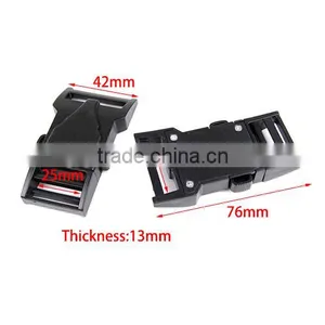 1"x1-1/4" Webbing Side Release Buckle Plastic for Travel Student Leisure Bag #FLC412-B thumbnail-1