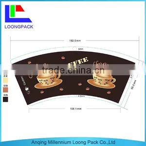 Food Grade Flexo/offset Printing Paper Cup Fan With Customized Design Good thumbnail-1