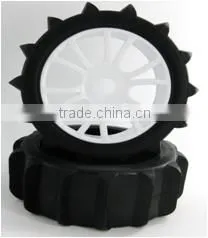 1/8 RC Buggy Snow Car Tires and Wheel Rims thumbnail-1