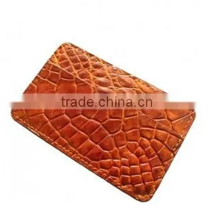 Crocodile Leather Card Clip Wallet SCRCW-001 thumbnail-1