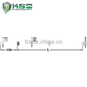 Chisel Bit Integral Rod Hex 19, Shank 19 mm x 108 mm Dia.23-34mm thumbnail-2