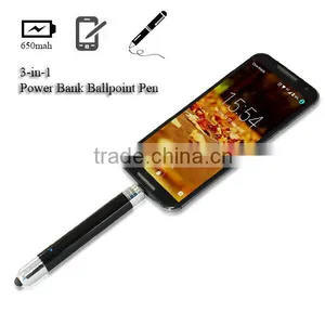 Promotion Gift OEM ODM USB Charger Pen Power Bank Pen USB Backup Battery for Mobile Phone thumbnail-1