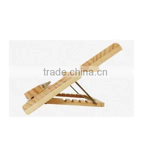 Wholesales Pine Unfinished Cheap Handmade Wooden Book Stand Holder thumbnail-2