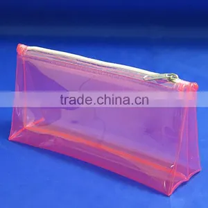 Pink Triangular Pvc Bag,high Quality Comestic Bag thumbnail-1