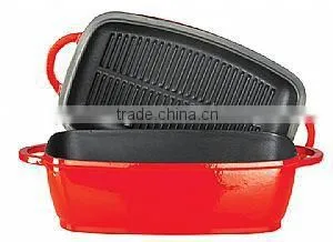 33cm Cast Iron Roaster and Griddle thumbnail-1