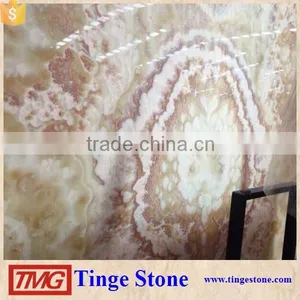 Elegant Bookmatch Red Dragon Onyx Marble Tile For Interior Decoration thumbnail-5