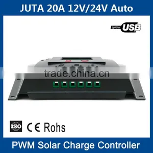 10A 20A 12V 24V Auto PWM Solar Controller WP20D With USB and LCD thumbnail-5