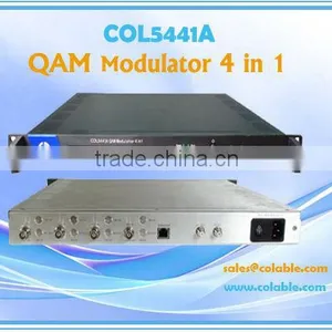 COL5441A Digital CATV Headend, RF Modulator With Optional Tuner DVB-S/DVB-S2/DVB-C/DVB-T, 4 In1 Asi QAM Modulator thumbnail-1
