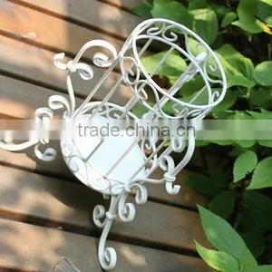Glass Vase With Metal Stand Flower Vase thumbnail-5