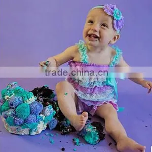 Baby Petti Ruffler Romper Multicolor Romper Cheap Lace Romper thumbnail-6