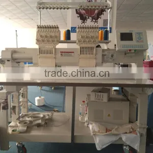 China Guangzhou CNC Computer Flat Garment Cap Hat Sequin Towel Single Two 4 6 Head 6 9 12 Needles Embroidery Machine Price Quality Choice thumbnail-2