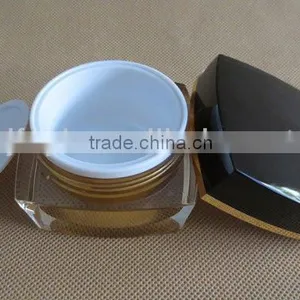 Square Shaped Acrylic Cream Jar and Cosmetic Lotion Bottle With Pump thumbnail-4
