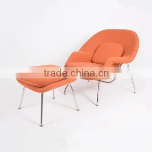 Bedroom Furniture Home Furniture Design Wholesale Eero Saarinen Womb Chair and Ottoman thumbnail-1
