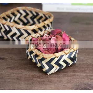 Bamboo Woven Mini Desk Storage Basket thumbnail-4