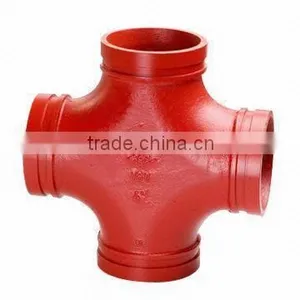 Ductile Iron Grooved Pipe Fitting Grooved Mechanical Cross thumbnail-3