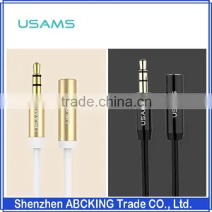 USAMS 100cm/200cm Audio 3.5mm Extension Cable For Extend All Headset Cord Audio Stereo Cord 4 MP3 thumbnail-1