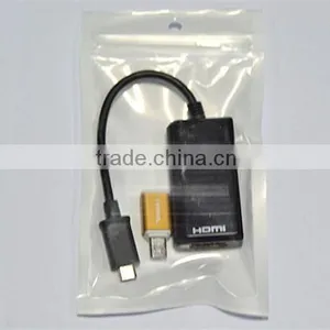 MHL Micro USB to HDMIHDTV Adapter + Remote Control For Samsung Cabletolink Top Quality thumbnail-3