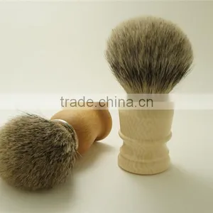 Wooden Shaving Brush Handles With 22mm Best Silvertip Badger Hair Knots thumbnail-3