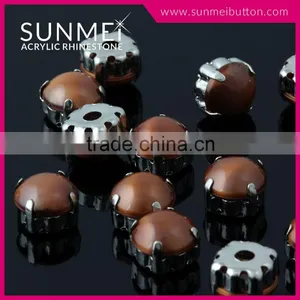 Made in Taiwan Products Dark Brown Flat Plastic Beads for Decorations thumbnail-1
