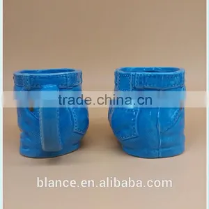 Ceramic Jeans Mug in Blue Jeans Design Coffee Cup thumbnail-3