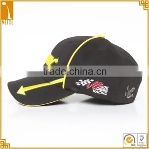 Wjolesale Custom Black 3D Embroidered 6 Panel 100% Cotton Baseball Cap thumbnail-3