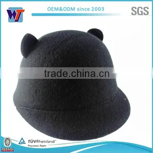 China Top Selling Red Wool Felt Hat Bodies With Cute Ears thumbnail-5