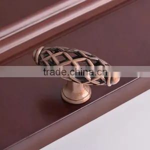 Zhejiang Antique Bedroom Furniture Cabinet Vintage Drawer Copper Bird Cage Handles thumbnail-6