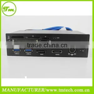 5.25 Inch USB 3.0 PC Front Panel Media Dashboard Card Reader HUB SATA PCIE PCE-E thumbnail-1