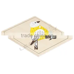 Montessori Wooden Educational Toy of Bird Puzzle thumbnail-1