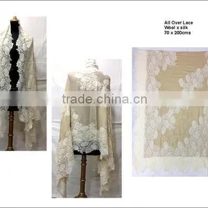 Wool Silk Lace ShawlsPalla Lace (Lace 03) thumbnail-1