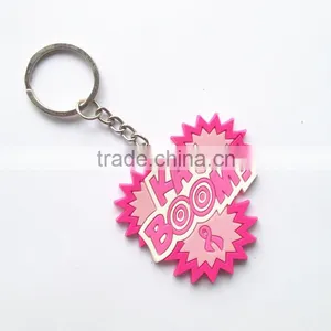 Hot Sale Rubber Key Chain / Custom Logo PVC Key Tag / Letter Soft Pvc Key Holder thumbnail-1