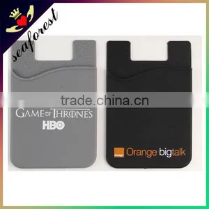 Custom Made Silicone Adhesive Phone Card Smart Wallet thumbnail-4