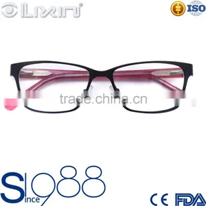 Double Color LIXIN Branded The Latest Mode Ultra Light Metal Optical TR90 Frame thumbnail-1