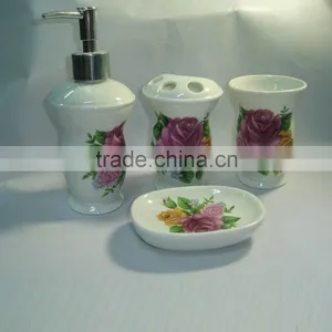 4pcs Ceramic Bathroom Set thumbnail-3